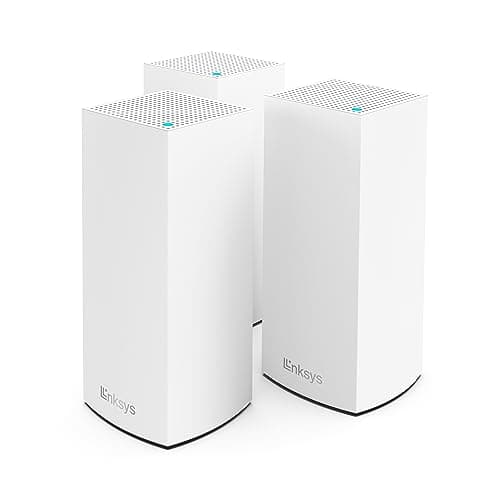 Linksys Atlas WiFi 6 Router Home WiFi Mesh System, Dual-Band, 6,000 Sq. ft Coverage, 802.11ax, 75+ Devices, Speeds up to (AX3000) 3.0Gbps - MX20MS3, 3-Pack