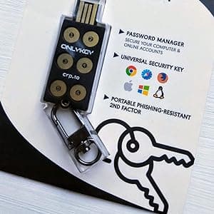 FIDO2 / U2F Security Key and Hardware Password Manager | Universal Two Factor Authentication | Portable Professional Grade Encryption | PGP/SSH/Yubikey OTP | Windows/Linux/Mac OS/Android