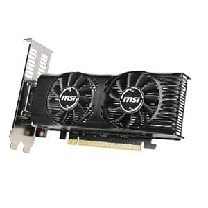 MSI Gaming GeForce GTX 1650 128-Bit HDMI/DP/DVI 4GB GDRR5 HDCP Support DirectX 12 VR Ready OC Low Profile Bracket Included Graphics Card (GTX 1650 4GT LP OC)