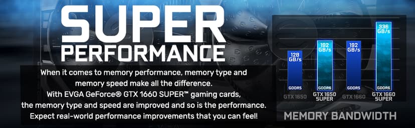 EVGA 06G-P4-1068-KR GeForce GTX 1660 Super Sc Ultra Gaming, 6GB GDDR6, Dual Fan, Metal Backplate
