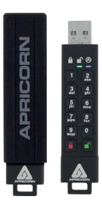Apricorn 16GB Aegis Secure Key 3Z 256-bit AES XTS Hardware Encrypted FIPS 140-2 Level 3 Validated Secure USB 3.0 Flash Drive (ASK3Z-16GB), Black