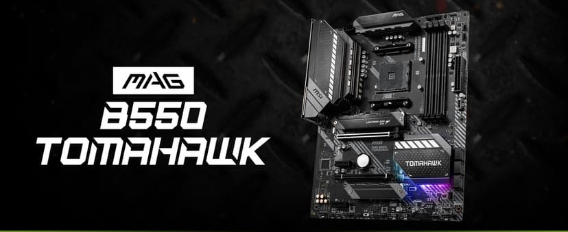 MSI MAG B550 TOMAHAWK Gaming Motherboard (AMD AM4, DDR4, PCIe 4.0, SATA 6Gb/s, M.2, USB 3.2 Gen 2, HDMI/DP, ATX, AMD Ryzen 5000 Series processors)