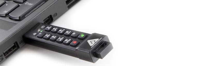 Apricorn 16GB Aegis Secure Key 3Z 256-bit AES XTS Hardware Encrypted FIPS 140-2 Level 3 Validated Secure USB 3.0 Flash Drive (ASK3Z-16GB), Black