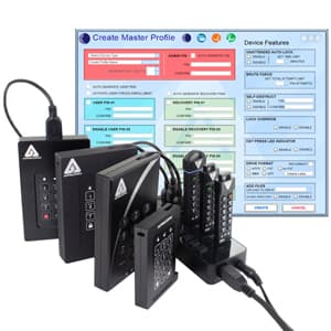 Apricorn ASK3-NX 8GB USB 3.1 Encrypted Secure Drive (ASK3-NX-8GB)