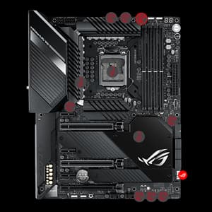 ASUS ROG Maximus XII Hero Z490 (WiFi 6) LGA 1200 (Intel 10th Gen) ATX Gaming Motherboard, 14+2 Power Stages, DDR4 4800+, 5Gbps LAN, Intel LAN