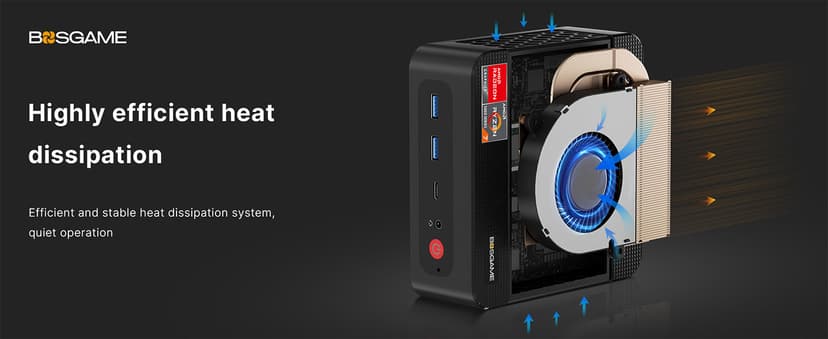 Mini PC P4 Plus, AMD Ryzen 7 5825U Mini Computers, 32GB DDR4 RAM 1TB m.2 NVMe SSD, Dual 2.5GbE LAN Ports/WiFi 6E/BT5.2, 4K Triple Display, Dual NVMe SSD Slots Mini Gaming PC