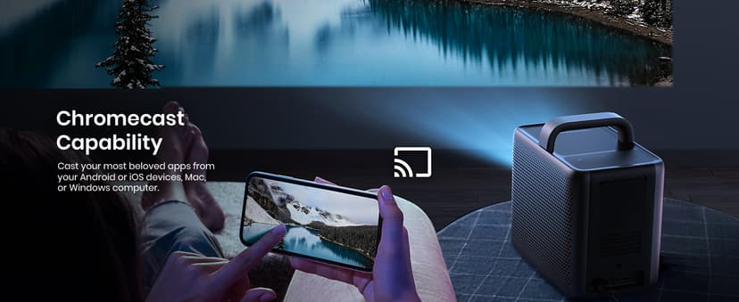 NEBULA by Anker Cosmos Laser 1080P Projector, 4K Support, Outdoor Projector, Android TV 10.0 with 7000+Apps, Auto Focus, Auto Keystone Correction, Screen Fit, Home Theater, Movie Projector for Parties