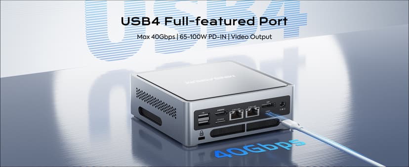 MINISFORUM NAB9 Plus Mini PC Intel Core i9-12900HK(14C/20T), 32GB RAM 1TB SSD, HDMI+DP+USB4(PD) Video Outputs Mini Computers, OCuLink Port, 2X 2.5G LAN Port Intel Iris Xe Graphics Desktop Computer