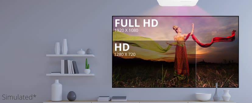 ViewSonic PX703HD 1080p Projector with 3500 Lumens DLP 3D Dual HDMI Sports Mode and Low Input Lag for Gaming, Stream Netflix with Dongle