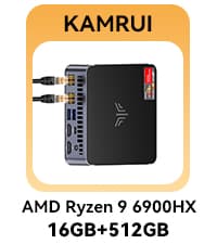 KAMRUI Mini PC with AMD Ryzen 7 PRO 5875U, 16GB DDR4 512GB M.2 SSD Mini Computer, Mini Gaming PC with USB Type-C, Desktop Computer Supports Triple 4K Display, WiFi 6, BT 5.2