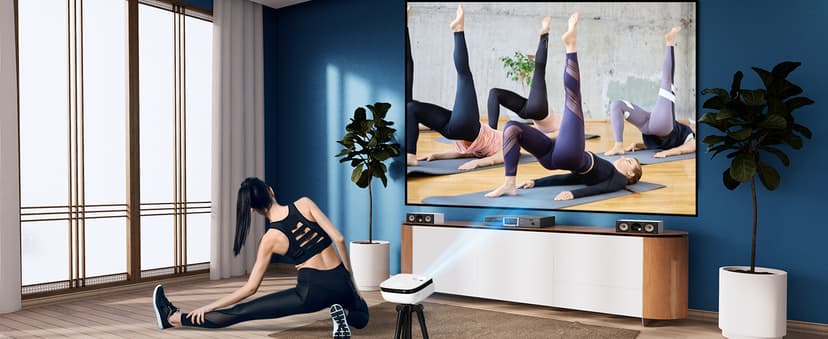 Outdoor Projector, Mini Projector for Home Theater, 1080P and 240" Supported Movie Projector 7500 L Portable Home Video Projector Compatible with Smartphone/TV Stick/PS4/PC/Laptop