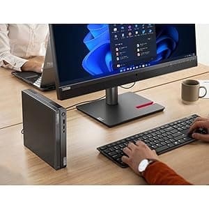 Lenovo ThinKCentre neo 50q Gen 4 Tiny 1L Business Mini Desktop Computer, 13th Gen Intel 8-Core i5-13420H (Beat i7-1355U), 16GB DDR4 RAM, 512GB PCIe SSD, 2 DisplayPorts, WiFi 6, Win 11 Pro, Vent-Hear
