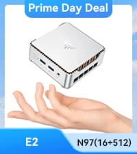 KAMRUI E2 Mini PC 11 Pro, 12th Gen Alder Lake N97(up to 3.6GHz) Micro PC (Beat N150/N100/N95), 16GB RAM 512GB M.2 SSD, Desktop Computers 4K Dual Display/USB3.2/WiFi/BT/LAN Small Computer