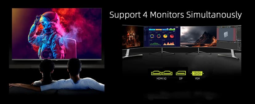 QTHREE GeForce GT 730 4GB DDR3 Low Profile Graphics Card, 2X HDMI, DP, VGA, PCI Express 2.0 x8,Gaming Video Card,Computer GPU for PC