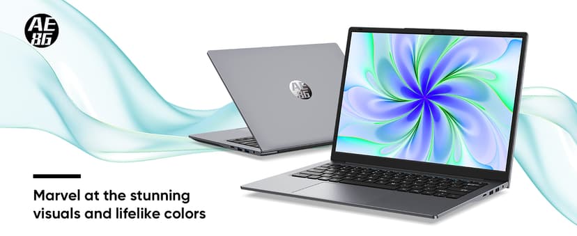 14.1" Laptop 16GB RAM 512GB SSD, QHD (2160x1440) Display, Intel Core m3 8100Y (Beat Intel i3-5005u), Windows 11 Pro Notebook Computer with HDMI, Type C, Long Battery Life, MS Office 2024 - Gray