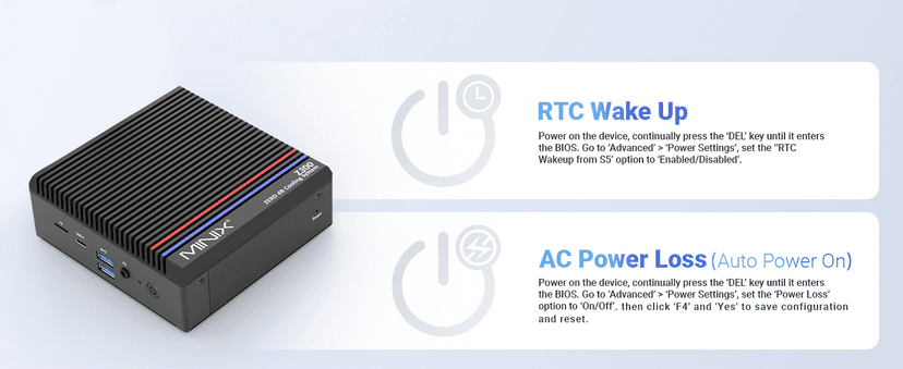 MINIX Fanless Windows 11 Pro Mini PC, Intel 12th Gen N300, NEO Z300-0dB 16GB DDR4, 512GB M.2 PCIe Gen3 x 4 SSD Micro Desktop Computer, 4K Dual Display/2.5G LAN, for Business Home Office Multi-Tasking