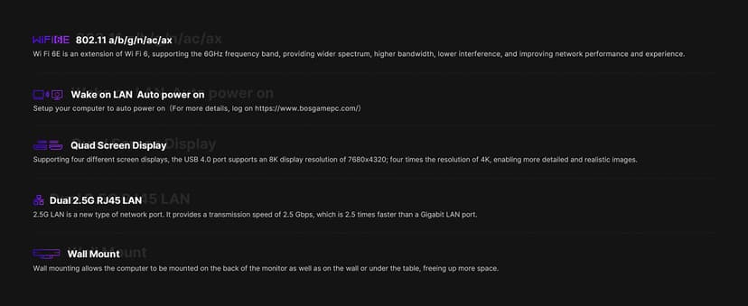 M4 Oculink Mini PC Ryzen 7 7840HS, Radeon 780M GPU, 11 Pro-OS Gaming Desktop Computers, 32GB DDR5 RAM, 1TB PCIe 4.0 NVMe 2280 SSD, Wi-Fi6, BT 5.2, Oculink Mini Computers