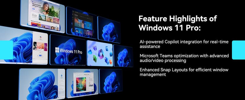 GEEKOM GT1 Mega AI Mini PC, with Intel 14th Gen Ultra 9 185H (Up to 5.1 GHz), 32GB DDR5 2TB M.2 NVMe SSD, Mini Desktop Computers Windows 11 Pro, 2.5G Dual LAN/WiFi 7/BT 5.4/USB4.0/8K/3 Years Warranty