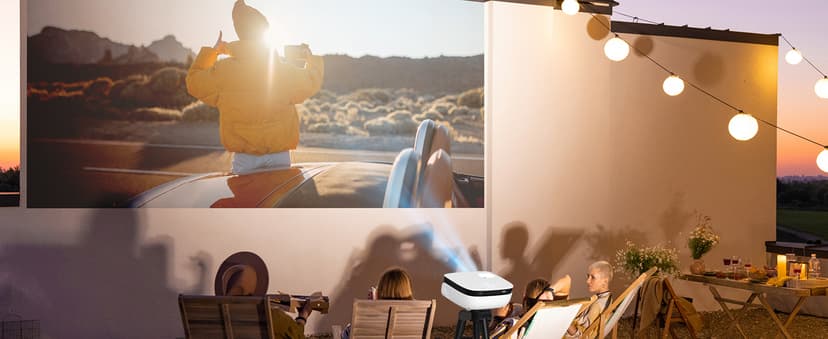 Outdoor Projector, Mini Projector for Home Theater, 1080P and 240" Supported Movie Projector 7500 L Portable Home Video Projector Compatible with Smartphone/TV Stick/PS4/PC/Laptop