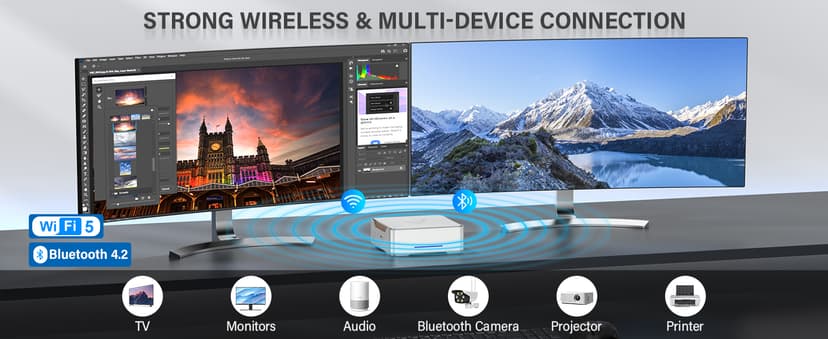 KAMRUI GK3Plus Mini PC, 16GB RAM 512GB M.2 SSD Mini Computers,12th Gen Alder Lake N95 (up to 3.4GHz) Micro PC, 2.5''SSD, Gigabit Ethernet,4K UHD,WiFi,BT,VESA/Home/Business Small pc