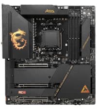 MSI MEG X670E GODLIKE Gaming Motherboard (AMD Ryzen 9000/8000/7000 Series Processors, AM5, DDR5, PCIe 5.0, SATA 6Gb/s, M.2, USB 3.2 Gen 2, Wi-Fi 6E, HDMI/DP, 10Gbps Dual LAN, SLI, EATX)