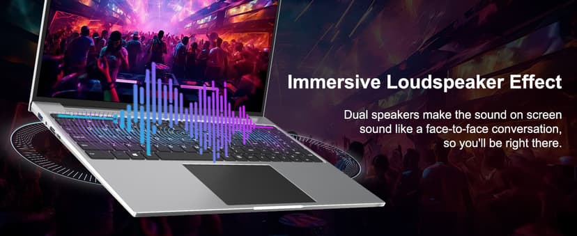 jumper 16 Inch Laptop, 4-Core N95 Processor, Up to 3.4Ghz, 16GB RAM, 640GB Storage,1200p FHD IPS Display, Windows 11 Computer, Office 365 1-Year Subscription, WiFi-6, 38Wh Battery.