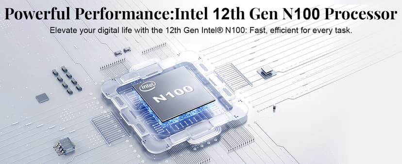 NIMO Mini PC Desktop, 16GB RAM 1TB SSD 12th Gen N100(Beat i3 1115G4) Mini Desktop Computers with USB3.2 BT5.2 WiFi 6, 4K Triple-Monitor Display Micro Computer for Student Home Office