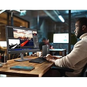 Lenovo ThinKCentre neo 50q Gen 4 Tiny 1L Business Mini Desktop Computer, 13th Gen Intel 8-Core i5-13420H (Beat i7-1355U), 16GB DDR4 RAM, 512GB PCIe SSD, 2 DisplayPorts, WiFi 6, Win 11 Pro, Vent-Hear