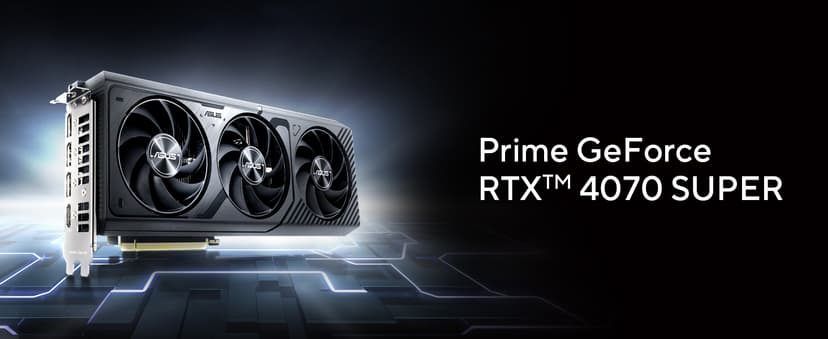 ASUS The SFF-Ready Prime GeForce RTX 4070 Super OC Edition 12GB GDDR6X Graphics Card (PCIe® 4.0, 12GB GDDR6X, DLSS 3, HDMI 2.1a, DisplayPort™ 1.4a)