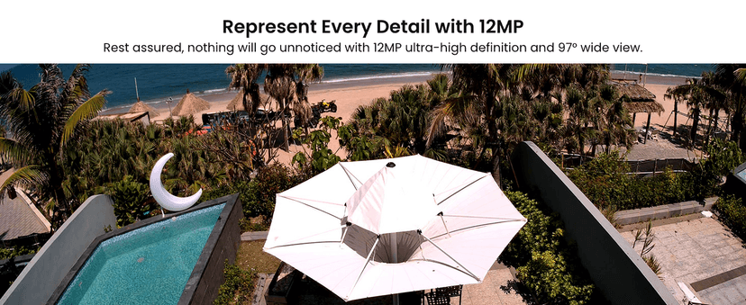 REOLINK New Version 12MP Smart Security System with AI Video Search, Person/Vehicle/Animal Detection Color & Infrared Night Vision, Two-Way Talk, 24/7 Recording, Perimeter Protection, RLK8-1200D4-A