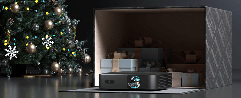 【360°Adjustable Stand & Auto Focus/Keystone】Mini Projector with WiFi and Bluetooth, 550ANSI Native 1080P Portable Outdoor Movie Projector, VOPLLS Home Projector 4K Support for HDMI/USB/Phone/PC(Black)