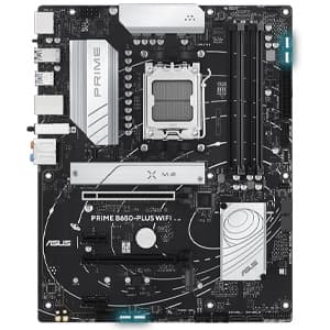 ASUS Prime B650-PLUS WiFi AMD B650 AM5 Ryzen™ Desktop 9000 8000 & 7000 ATX Motherboard, DDR5, PCIe 5.0 M.2, 2.5Gb LAN, WiFi 6E, HDMI™, SATA 6 Gbps, USB Type-C®, BIOS Flashback™, Thunderbolt™ 4 Header