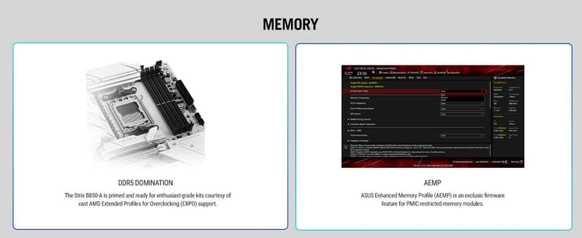 ASUS ROG Strix B850-A Gaming WiFi AMD AM5 B850 ATX Motherboard 14+2+2 Power Stages, DDR5 AEMP, 2.5G LAN, WiFi 7 with Q-Antenna, 4X M.2, PCIe® 5.0, USB 20Gbps Type-C, AI Networking II, ASUS AI Advisor