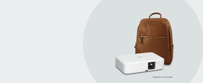 Epson EpiqVision Flex CO-FH02 Full HD 1080p Smart Streaming Portable Projector, 3-Chip 3LCD, 3,000 Lumen Color/White Brightness, Android TV, Bluetooth, 5W Speaker, Home Entertainment (Renewed)