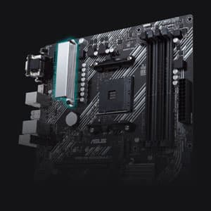 MICRO CENTER AMD Ryzen 5 5600 Desktop Processor with ASUS Prime B450M-A II AMD AM4 Micro ATX Motherboard