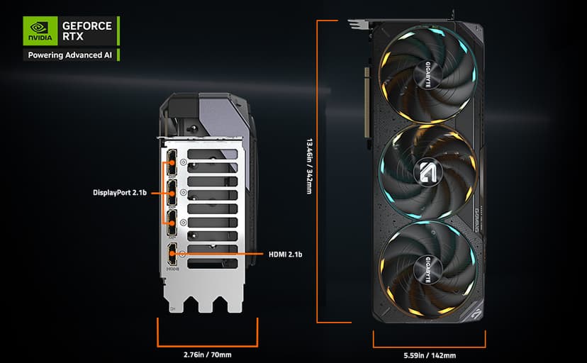 GIGABYTE GeForce RTX 5080 Gaming OC 16G Graphics Card, WINDFORCE Cooling System, 16GB 256-bit GDDR7, GV-N5080GAMING OC-16GD Video Card