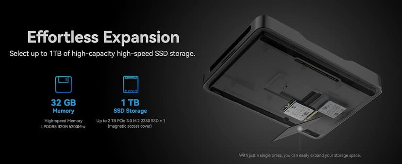 Khadas Mind 1 Mini PC, Intel Core i5-1340P 4.6GHz Micro Desktop Computer with 5.55Wh Standby Battery, 16GB LPDDR5, 512GB PCIe 4.0 SSD, BT5.3, WiFi 6E, Portable Computer for Business Home Office Gaming