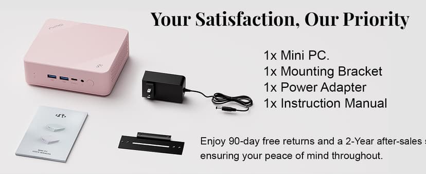 NIMO Mini PC Desktop, 16GB RAM 1TB SSD 12th Gen N100(Beat i3 1115G4) Mini Desktop Computers with USB3.2 BT5.2 WiFi 6, 4K Triple-Monitor Display Micro Computer for Student Home Office