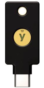 Yubico - Security Key NFC - Basic Compatibility - Multi-factor authentication (MFA) Security Key, Connect via USB-A or NFC, FIDO Certified