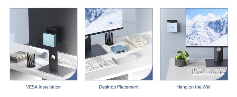 PELADN Mini PC, N95(up to 3.4GHz),16GB DDR4/512GB SSD,Type-C/Dual HD,Mini Desktop Computer,4K/60Hz Triple-Display USB3.0/WiFi 5/BT4.2 Mini Computers for Home Business