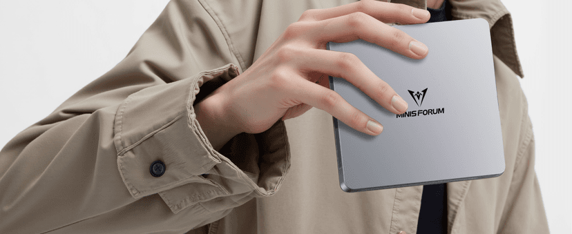 MINISFORUM UM870 Slim Mini PC AMD Ryzen 7 8745H(8C/16T), Mini Desktop Computer 32GB DDR5 RAM 1TB SSD, USB4/HDMI/DP 8K@60Hz Output, 2.5G LAN Port, 4xUSB Ports, WiFi 6E, BT5.3, AMD Radeon 780M Graphics