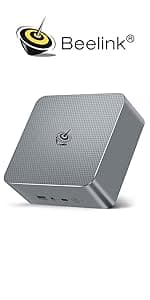 Beelink SER5 MAX Mini PC,AMD Ryzen7 6800U(8C/16T,up to 4.7GHz),Mini Computer 32GB LPDDR5 RAM 500GB M.2 SSD Graphics 12core 2200MHz,Support 4K Triple Display/HDMI+DP+Type-C/Wifi6/BT5.2/1000M LAN/USB3.2