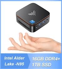 KAMRUI Mini PC, 16GB DDR4 RAM 512GB M.2 SSD, Mini Computer Intel Twin Lake N150 (Upgraded N100, 4 Cores, up to 3.6GHz), Desktop Computer Dual 4K, Ethernet, WiFi, Bluetooth for Business, Office, Home