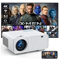 Outdoor Projector, Mini Projector for Home Theater, 1080P and 240" Supported Movie Projector 7500 L Portable Home Video Projector Compatible with Smartphone/TV Stick/PS4/PC/Laptop