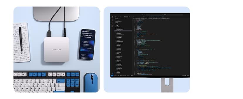 GEEKOM A6 Mini PC, AMD Ryzen 7 6800H(8C/16T, up to 4.7GHz), 32GB DDR5 RAM, 1TB PCIe 4.0 NVMe SSD, Radeon 680M, Compact Aluminium Design Windows 11 Pro Desktop Computer with USB4/8K UHD/Wi-Fi 6E/BT 5.2