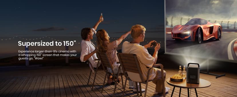 NEBULA by Anker Cosmos Laser 1080P Projector, 4K Support, Outdoor Projector, Android TV 10.0 with 7000+Apps, Auto Focus, Auto Keystone Correction, Screen Fit, Home Theater, Movie Projector for Parties