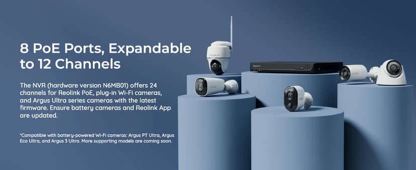 REOLINK New Version 12MP Smart Security System with AI Video Search, Person/Vehicle/Animal Detection Color & Infrared Night Vision, Two-Way Talk, 24/7 Recording, Perimeter Protection, RLK8-1200D4-A