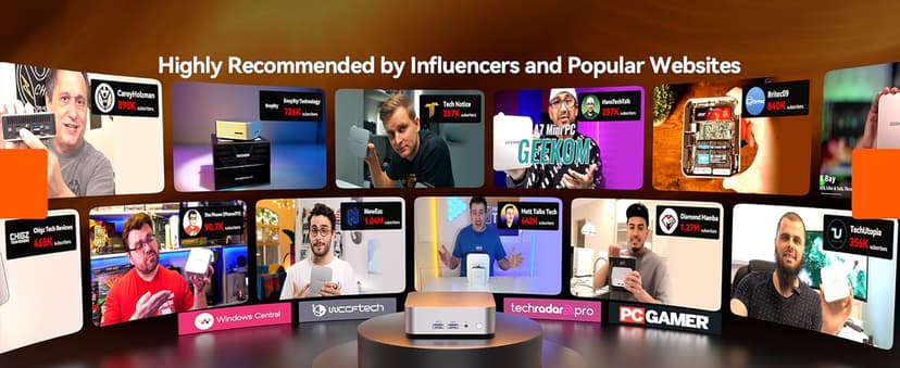 GEEKOM A8 AI Mini PC, AMD Ryzen 9 8945HS (up to 5.2GHz) Mini Computers, 32GB DDR5 5600MHz RAM&2TB PCIe 4.0 SSD, Windows 11 Pro Mini Desktop, AMD Ryzen AI/Radeon 780M/WiFi 6E/BT5.2/USB4/8K/Quad Display