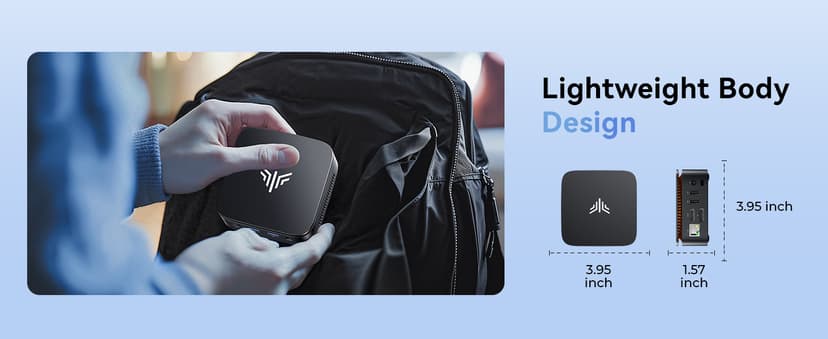 KAMRUI Mini PC Computer, Intel Processor N97 (up to 3.6 GHz), 16GB DDR4 RAM 256GB M.2 SSD, Mini Desktop Computer Support Dual 4K, WiFi, Bluetooth, Ethernet, HTPC for Business, Education, Home