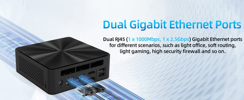 Mini PC, Intel 12th Alder Lake N100 (up to 3.4GHz), 16GB DDR4 RAM 512GB M.2 SSD Dual LAN, Mini Desktop Computers Windows 11, 4K Triple Display, Type-C, WiFi 6, BT 5.2, Micro PC for Home Office